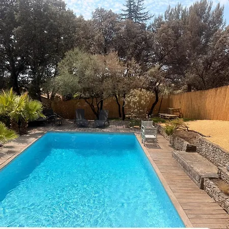 Le Havre De Paix En Garrigue 4 3 Sdb Piscine * Bezouce